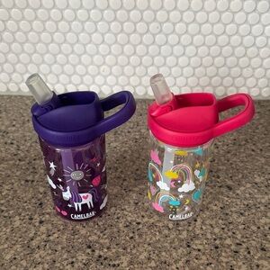 CamelBak Kids Bottles - Purple and Red with Unicorns
